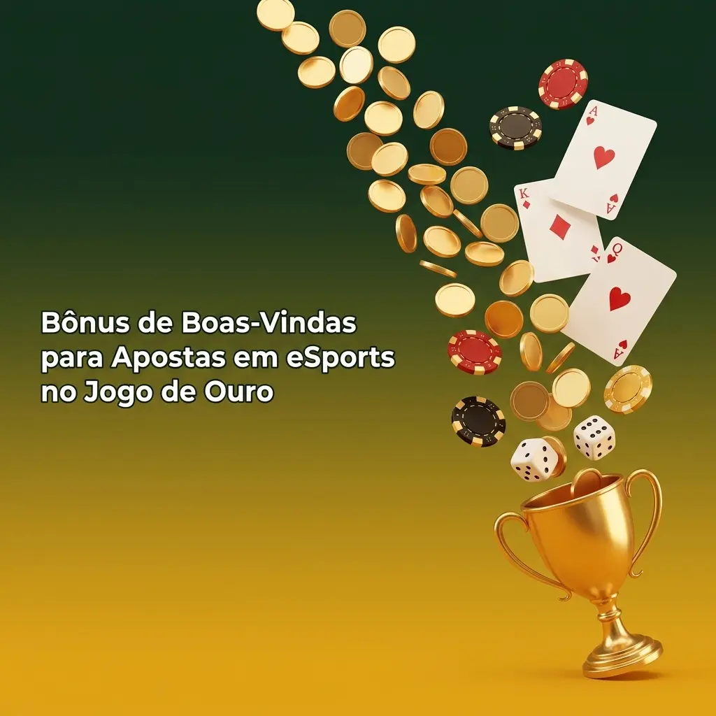 Bônus de boas-vindas do Jogo de Ouro para apostas em eSports como CS2, Dota 2 e LoL
