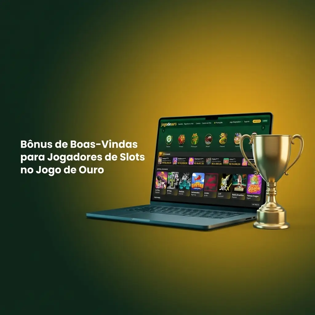 Bônus de boas-vindas 100% até BRL 500 para jogadores de slots no Jogo de Ouro com cashback e fidelidade