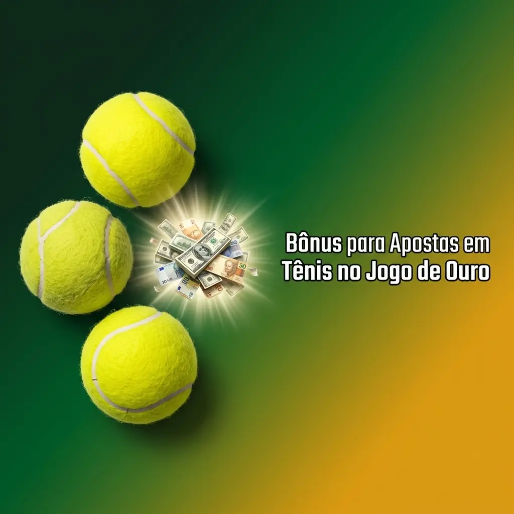 Bônus de boas-vindas Jogo de Ouro para apostas esportivas em tênis com requisitos de depósito e rollover