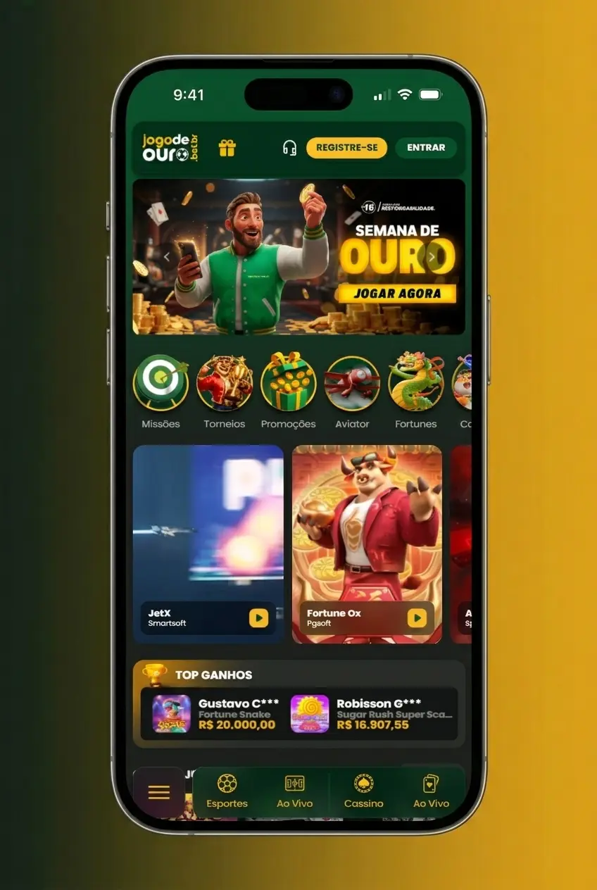 Passo a passo para cadastro e primeira aposta em eSports no Jogo de Ouro em menos de 5 minutos