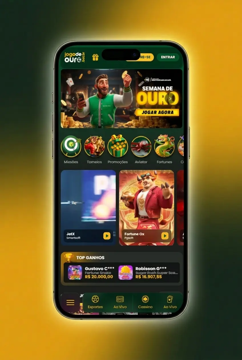 Passo a passo para começar a jogar slots no Jogo de Ouro com depósito, bônus e modo demo