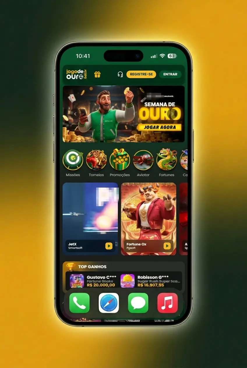 Passo a passo para começar a jogar slots no Jogo de Ouro, desde depósito até apostas reais