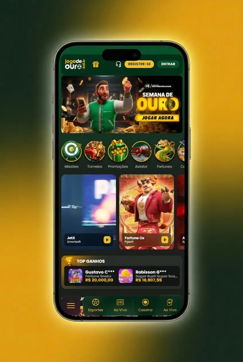 Passo a passo para começar a jogar slots no Jogo de Ouro, desde depósito até apostas reais