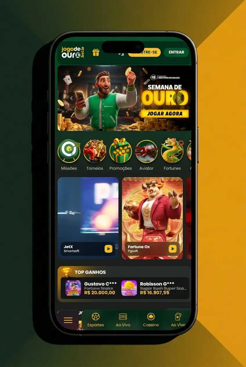 Passo a passo para se cadastrar no Jogo de Ouro pelo site oficial em poucos minutos