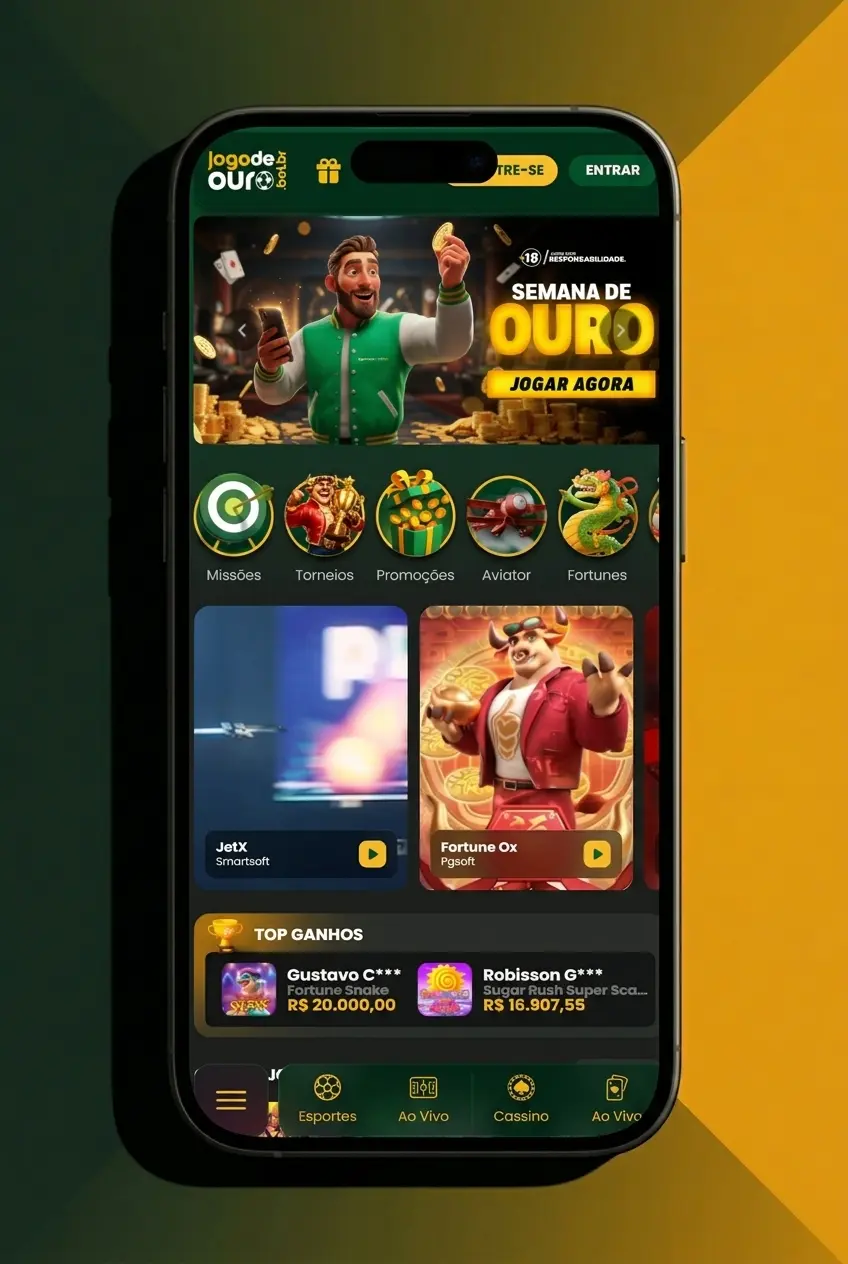 Passo a passo para se cadastrar no Jogo de Ouro com CPF, e-mail e senha segura no site oficial