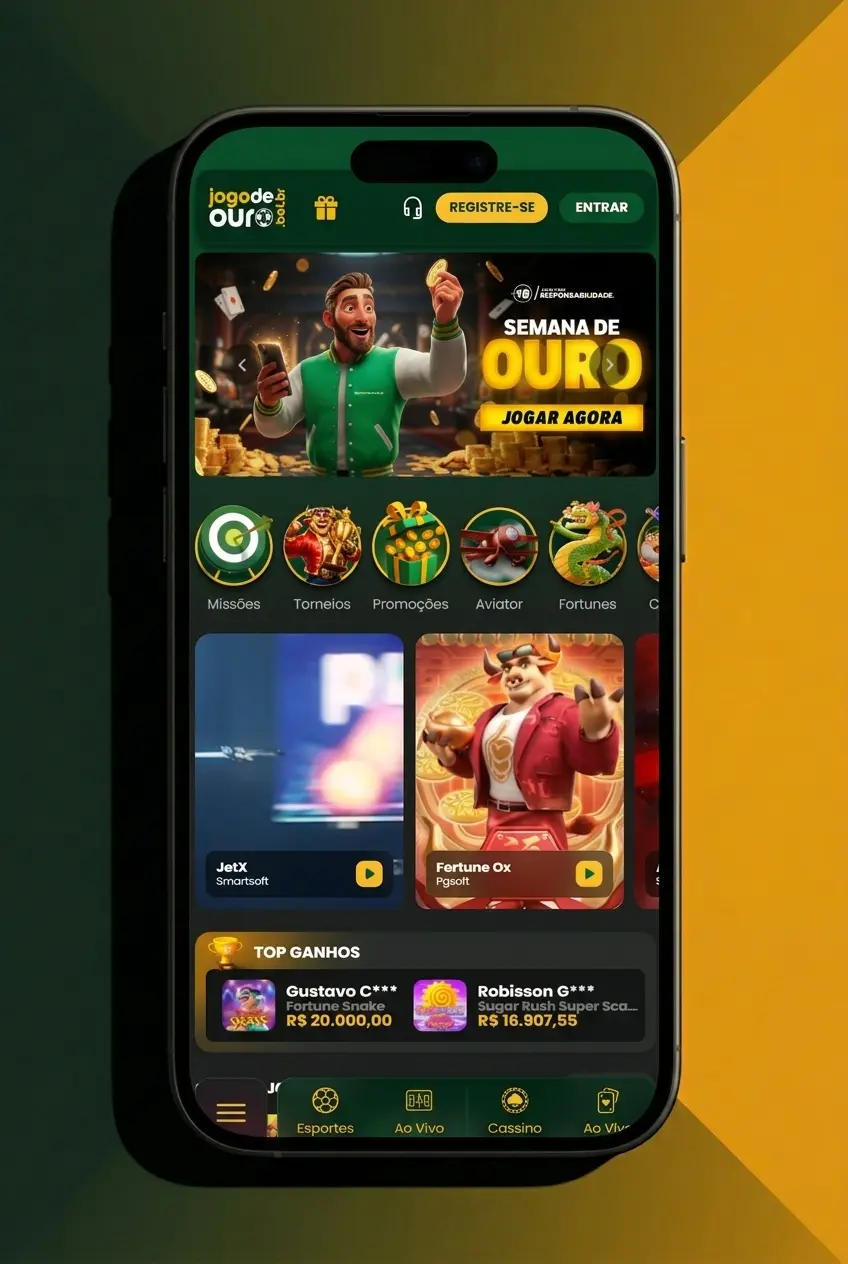 Passo a passo para se cadastrar no Jogo de Ouro pelo site oficial em poucos minutos