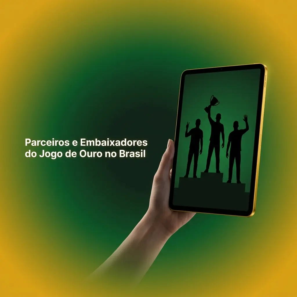 Logotipo do Jogo de Ouro com símbolo de parceria no Brasil